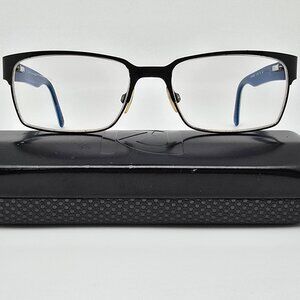 Randy Jackson 1061 C. 172 Gloss Black on Blue Eyeglasses Frame w/ Case 55-17-140